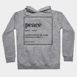 Peace - Romans 14:19 | Bible Quotes Hoodie